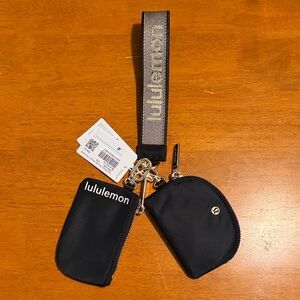 NWT lululemon Dual Pouch Wristlet — Black | One Size